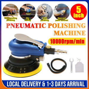 5 Inch Air Sander Car Sanding Machine Random Orbital Palm Air Sander Professional Car Polisher Grinder 10000rpm Polished Grinding Machine Hand Power Tools