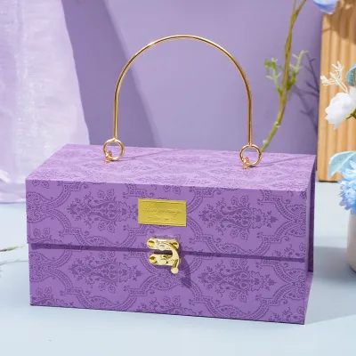 Large Size Handheld Gift Box Wedding Engagement Bridesmaid Packaging Box Empty Box for Birthday And Wedding Favors