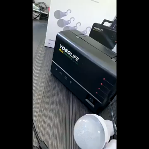 5000mAh Solar lighting system Portable Panels Charging Generator Power System Powerbank LED Bulb USB Fan