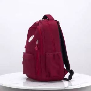 ใหม่ กระเป๋าสะพายหลัง แบบเรียบง่าย ความจุขใหญ่ สไตล์เกาหลี สินค้าพร้อมส่ง สีอักเสบ สีน้ำเงิน 1 ชุด