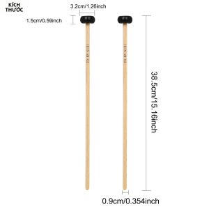 IRIN | IRIN Nylon Tip Jazz Dùi Trống 1 Cặp Đa Năng Nhẹ Snare Luyện Tập Pad Cymbal & Bộ Gõ Bộ Dùi Trống