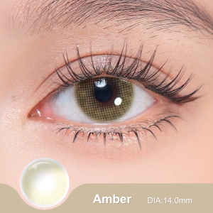 【Stunning Effect!】Magister Contact Lens Graded(0.00~-8.00) Queen Ochre Icy Gray Graphite Amber Contact Lenses 1Pair Makeup Lens+Free Case