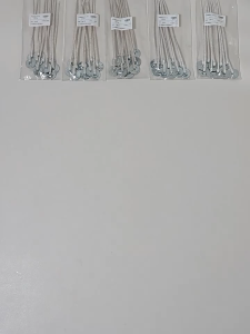100pcs White Cotton Candle Wick Pre Waxed for Candle Making with Sustainers Oil Wax Core Woven Makin