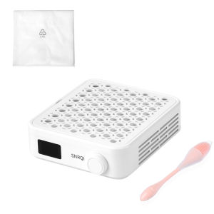 Máy Hút Bụi Móng Tay Không Chổi Than 3800 Vòng/phút Với 10 Giấy Lọc & Chổi Quét Bụi Quạt Hút Mini Dùng Cho Tiệm Làm Móng