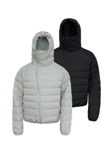 Lightweight Hooded Face Mask Down Jacket 90% White Duck Down