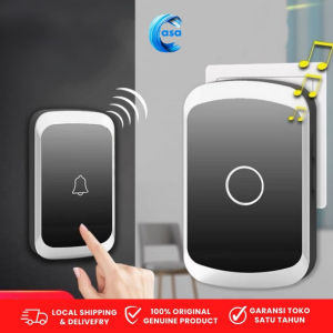 Promo Wireless Bel Rumah Tanpa Kabel / Bel Rumah Wireless Waterproof Door Bell Pintu 1 Receiver Modern