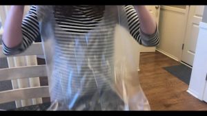 100Pcs Disposable Plastic Apron Transparent Waterproof Disposable Aprons