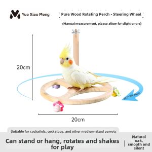 YUEXIAOMENG | Bird Teasing Toy with Beak and Claw Grinding Perch
