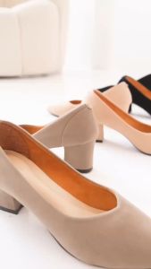 Bellashoesjkt Pantopel 08 Bludru Hak 5 cm