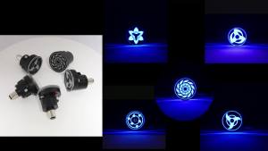 KEVANLY | Motorcycle Brake Light Hokage Wheel Eyes Rotating Rainbow Flashing Tail Light Auxiliary Bulb Anime Theme Modification Accessory