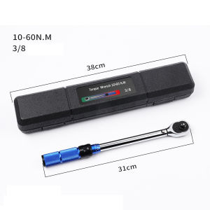 10-60Nm Torque Wrench 3/8 Inch Square Drive Precision Tool for Bicycle Motorcycle Automotive Repair Garage Mechanics