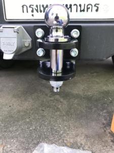 ชุดลากหัวบอล 2 ชั้น หัวบอล 50 mm พร้อมชุดน๊อต ตูมลากหัวบอล 2 ชั้น หัวบอลลากเทนเลอร์ Tow Bar สลักเสี่ยง 2 ชั้น หัวบอล 2 นิ้ว แป้นเสียบ-หางลาก 2 ชั้น