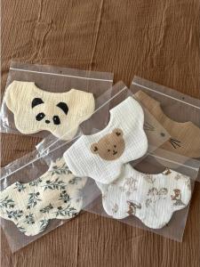 Baby Bibs Feeding Towels Anti-Vomiting Newborn Children Cheek Patting Towels Face Washing Small Square Towels Handkerchiefs