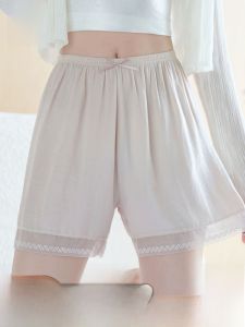 MiiOW | Quần an toàn mùa hè mỏng mới cho nữ Quần lót rộng rãi có viền ren Quần áo mặc nhà Quần ngủ ngắn MiiOW Polyester 100%