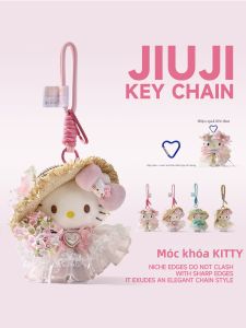 Phụ kiện treo túi Hello Kitty dùng trang trí balo
