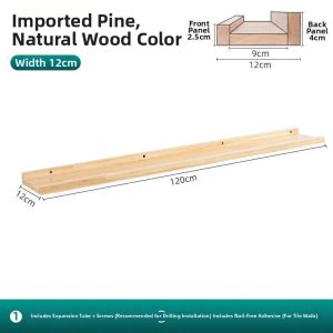 Wall Mounted Shelf Living Bed Room TV Wall Honorary Display Wooden Linear
