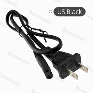 Bolantedz 1PCS EU US AC Power Cable 2pin 1.5m IEC C7 Power Extension Cord For CD Player Sony PSP 2 3 Portable Radio Laptop