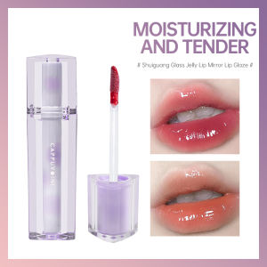 Nechemyar Cappuvini Lip Glaze Iced Tea Mirror Surface Jelly Mirror Lip Gloss Tahan Air Tahan Lama COD Makeup Bibir Glowy Pembungkus Transparan Elegan - Lazada