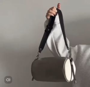 Korean fashion mix tone pu boston crossbody bag