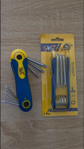 Bộ lục giác hoa thị 8 món loại xếp gọn LS200114 - Dụng cụ đa năng bền bỉ tiện lợi - Chất liệu CR-V cao cấp