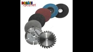 7 Chiếc 3 Inch 75 Mm Lưỡi Cắt Kim Cương Bộ Dụng Cụ Mài Góc Đa Năng Nắp Đĩa Để Chà Nhám Gỗ Kim Loại Dụng Cụ Chuyên Nghiệp