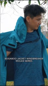 BOGABOO JACKET PARKA MOUZA WATERPROOF DAN WINDBREAKER  Pria Wanita  - Jaket Anti Air Inner POLAR Halus