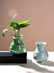 Modern Creative Ceramic Flower Vase Simple Elegant Modern Day Plant Water Cultivation Greenery Desktop Decorative Ornament