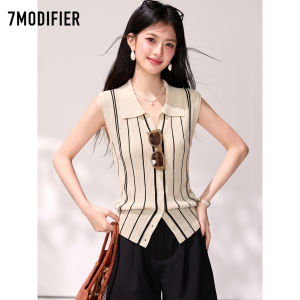 7.Modifier | Áo Thun Polo Sọc Đối Chiếu Ôm Body Đa Năng