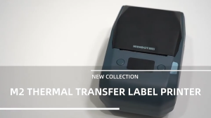 NIIMBOT M2 300DPI Thermal Transfer Label Printer-Bluetooth Waterproof Sticker Maker for Retail Home