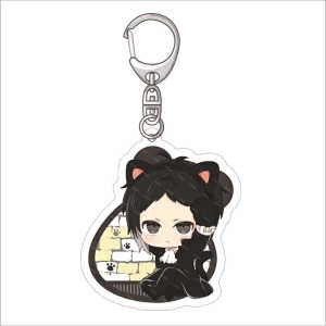 Bandai | 55MM Acrylic Móc Khóa Anime Bungo Đi Lạc Chó Nakajima Atsushi Edogawa Ranpo Akutagawa Ryūnosuke Nakahara Chuuya Hình Sưu Tập Quà Tặng