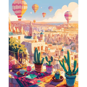 Jigsaw Puzzle for Adults 1000Pieces Hot Air Balloon House Scenery Paper Puzzle Home Wall Decoration Gift Idea