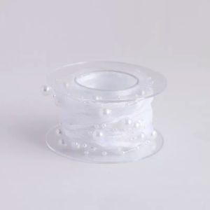 Băng Ruy Băng Ngọc Trai Dệt Hoa Tươi Bó Hoa Bao Bì Sáng Tạo DIY Băng Ruy Băng Satin Thắt Nút Bướm Băng Ruy Băng Hoa