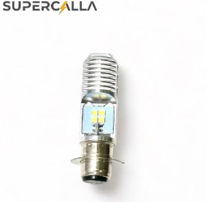 Lampu motor LED Laser D2 H6 P15D AC DC 12-80V 2 warna putih kuning motor matic bebek