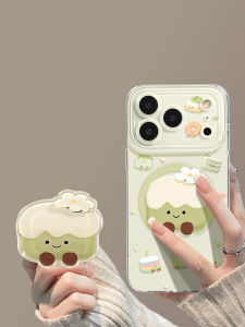 YOUSIDUN | Magnetic Absorbing iPhone Case with Stand Fresh Transparent