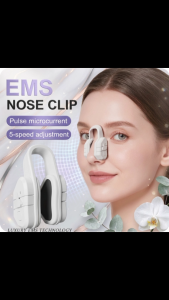 EMS Nose Clip Shaper / Pulse Microcurrent Beauty Device / 5-Speed Electric Nose Lifter & Slimmer