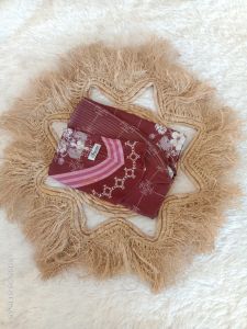 Hijab bergo pet Jersey printing garis rantai by Ananda Hijab