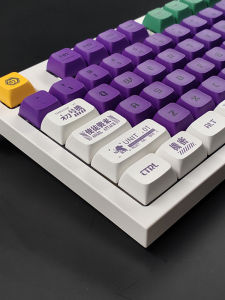 EVA Initial Suit PBT Hot Sublimation Mechanical Keyboard Keycaps in Russian Layout 64/96/104/980 Available Other Computer Peripherals