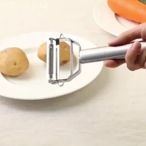 BI PISAU PENGUPAS KULIT BUAH DAN SAYUR 2IN1 STAINLESS PEELER R974