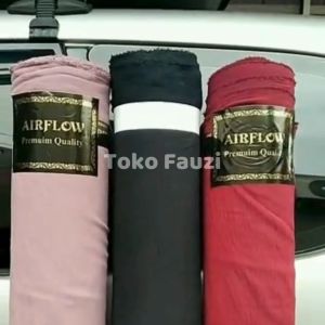 50cm Kain Crincle Airflow Import Bahan untuk Gamis dan Hijab Bahan Adem Tebal