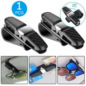 Car Glasses Case Auto Sun Visor Glasses Holder Multifunctional Sunglasses Clip Card Holder Eyeglasses Car Interior Accessories