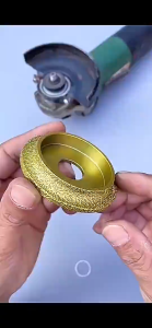 FRANCE 10mm Mata Pinggul Roda Gerinda Bevel Granit Diamond Bullnose Emas Bevel grinding wheel