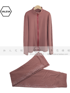 Valeva Skating Training Wear Professional Figure Skating Suit Adult and Children Skating Suit Custom Diamond-Embedded Tops Pants