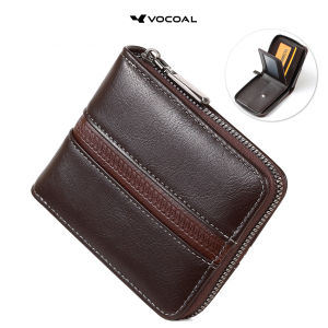 VOCOAL Mens Wallet Simple Short Soft PU Business Wallet Multi-Card Position Holder Mini Travel Purses Coin Pouch ID Credit Cards Holders