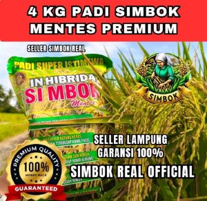 benih padi simbok MENTES original kemasan 4kg
