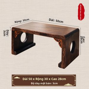 TONGMUSHIJIA | Bàn Thấp Gỗ Nguyên Khối Cho Sử Dụng Tại Nhà