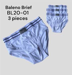 BL20-01 | 3pcs. BALENO WHITE BRIEF | Menswear Boys Underwear