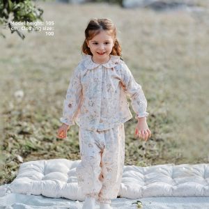 OAK FAMILY | Girls Cotton Gauze Sleepwear Set