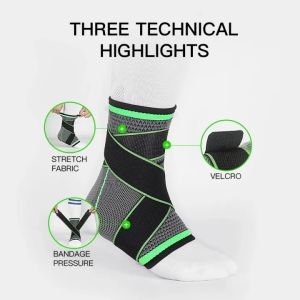 SRIEI 1PCS Ankle Brace Outdoor Sports Ankle Support Protector Adjustable Ankle Injury Braces Pad