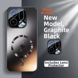 SIMERST | Magnetic Drop-proof Matte Phone Case with Lens Protector