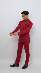 Baju Melayu Maroon by ADNAA